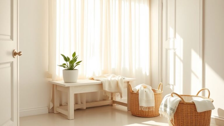 summer minimalist hallway decor