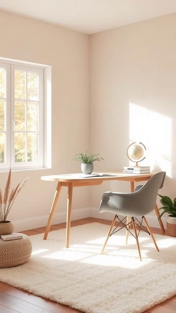 use calming neutral tones