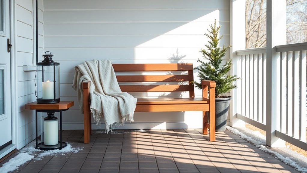 winter porch minimalist decor guide